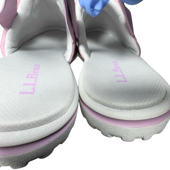 L.L. Bean Big Kids Airlight Mauve Berry Slingback Slippers Size 3-4 - Picture 7 of 12